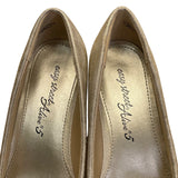 Easy Street Women’s Gold Faux Leather Alive 5 Block Heel Pumps Size 7M