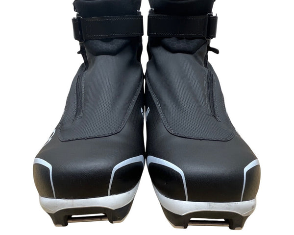 Salomon Black With White & Blue Accents R Prolink Cross Country Ski Boots Sz 13