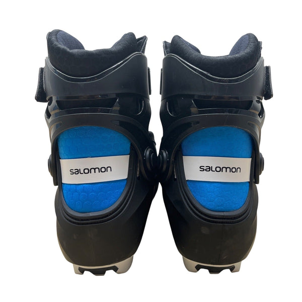 Salomon Black With White & Blue Accents R Prolink Cross Country Ski Boots Sz 13