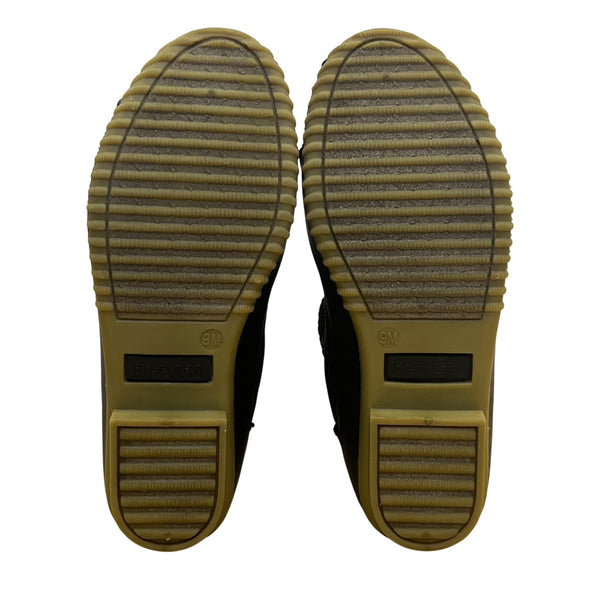 Tommy Hilfiger Women’s Black Faux Fur Lined Lace-Up Winter Duck Boots Size 9M