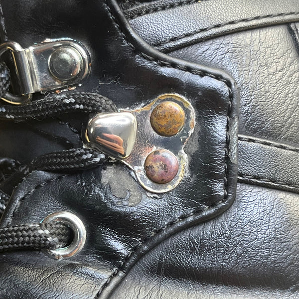 Tommy Hilfiger Women’s Black Faux Fur Lined Lace-Up Winter Duck Boots Size 9M