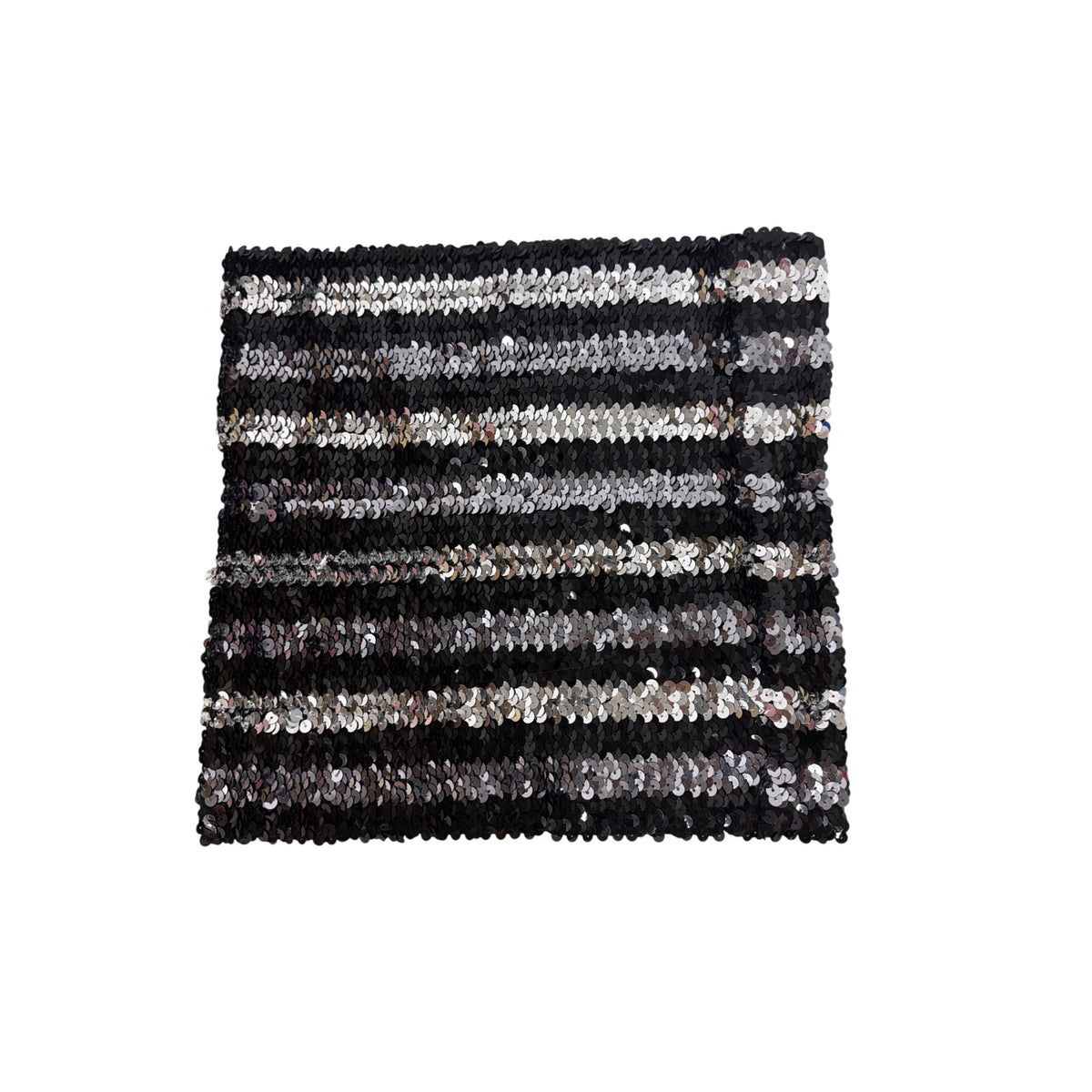 Silence + Noise Womens Black/Silver Sequin Tube Top XS/S Statement Apparel Party Wear