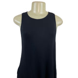 Socialite Black Sleeveless Tank Dress Relaxed Fit Round Neckline Sz M - New