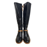 Schuler & Sons Philadelphia Women's Black High Leather Boots Size 8 - EUC