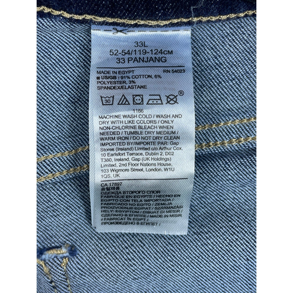 Banana Republic Mens 33x30 Tapered Indigo Jeans New