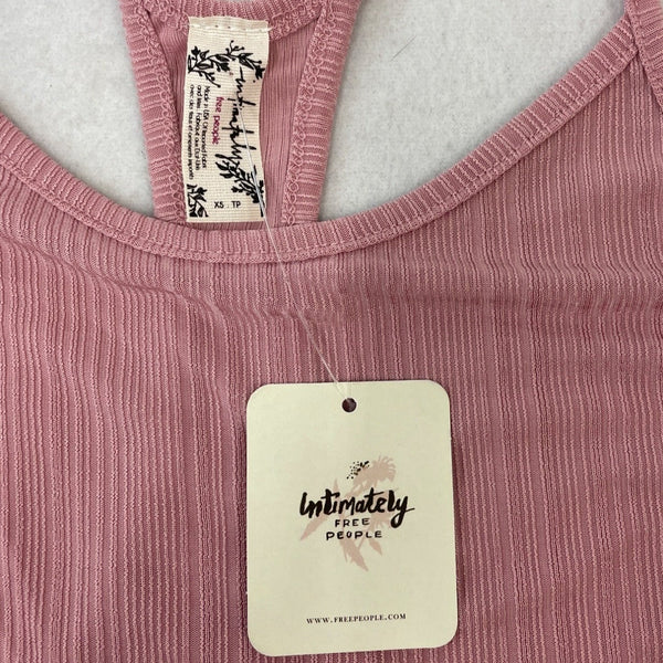 Intimately Free People Women's Pink Stretchable Haltered Shirt Sz XS - NWT