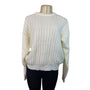 Van Heusen Womens White Knit Sweater Size M