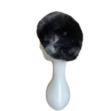 Vintage Claire Of Cameo New York Black Mink Fur Womens Pillbox Hat
