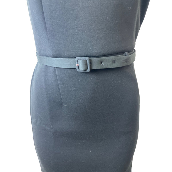 Ann Taylor Womens Black Sleeveless Belted Sheath Dress Sz 0 - New