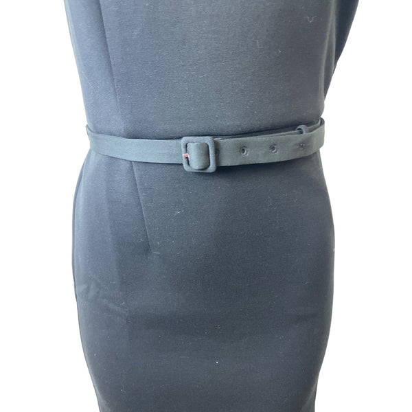 Ann Taylor Womens Black Sleeveless Belted Sheath Dress Sz 0 - New