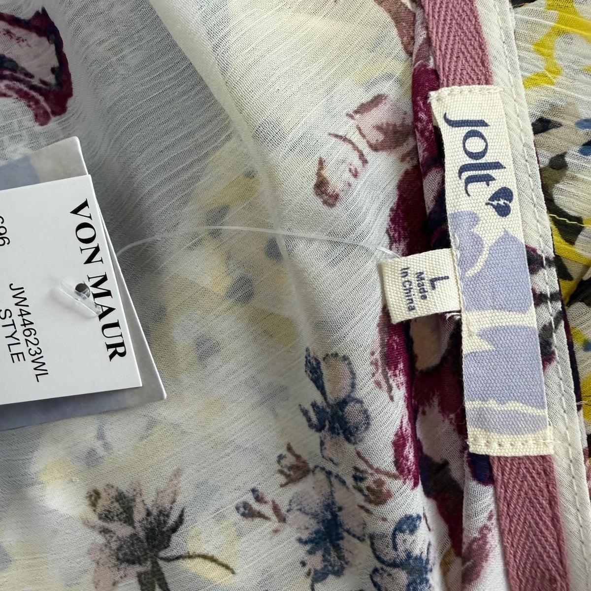 Jolt Womens Ivory & Purple Floral Kimono Cardigan With Lace Trim Polyester Sz L