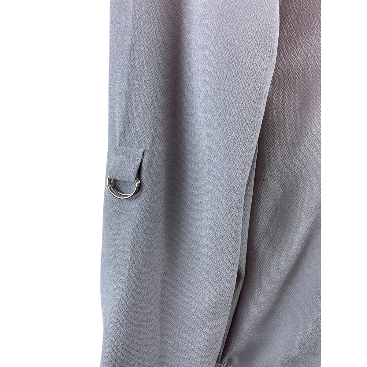 Wangmeicheng Womens Long Sleeve V-Neck Blouse Grey Sz S- New
