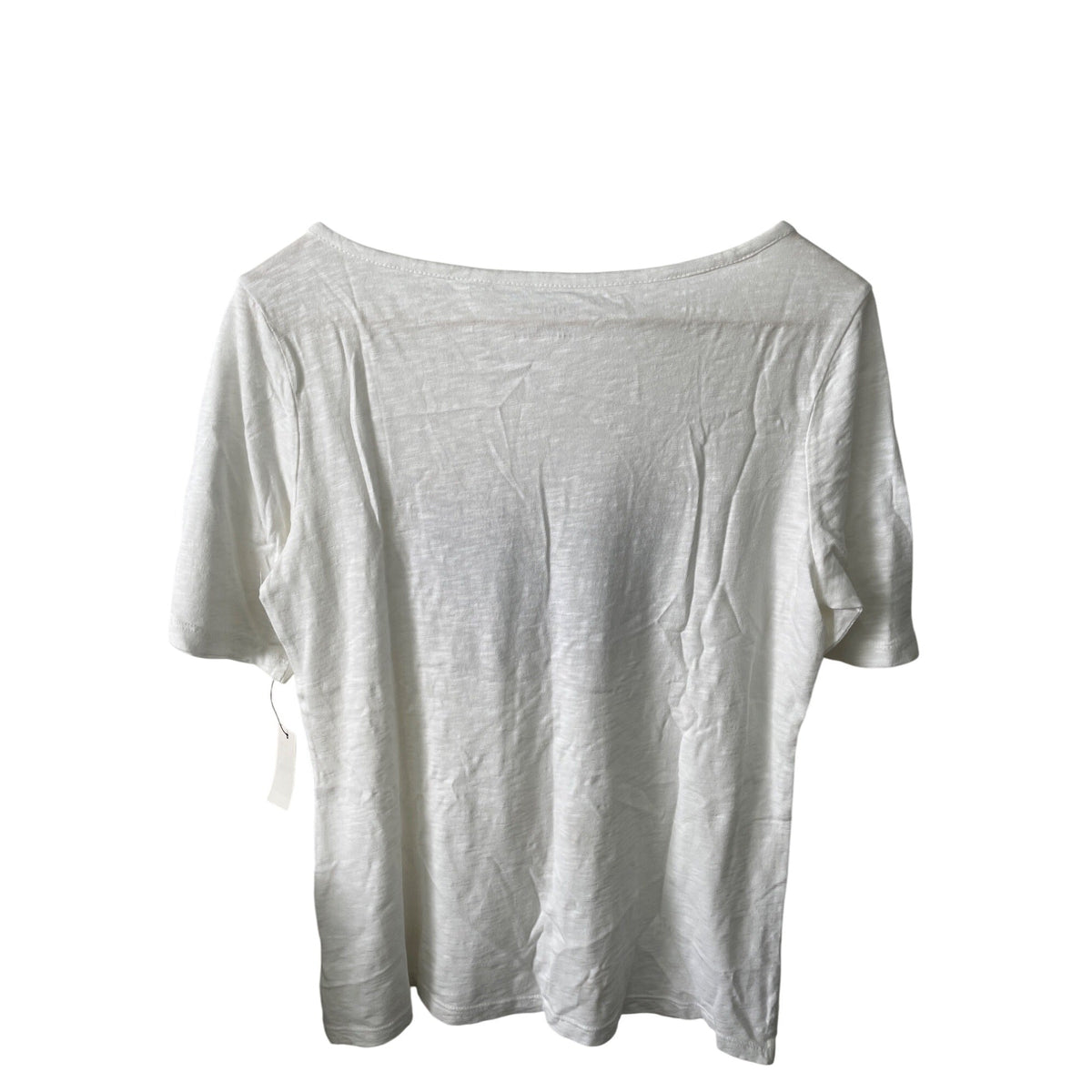 Talbots Womens White Embroidered Butterfly T-Shirt Size S NWT