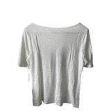 Talbots Womens White Embroidered Butterfly T-Shirt Size S NWT