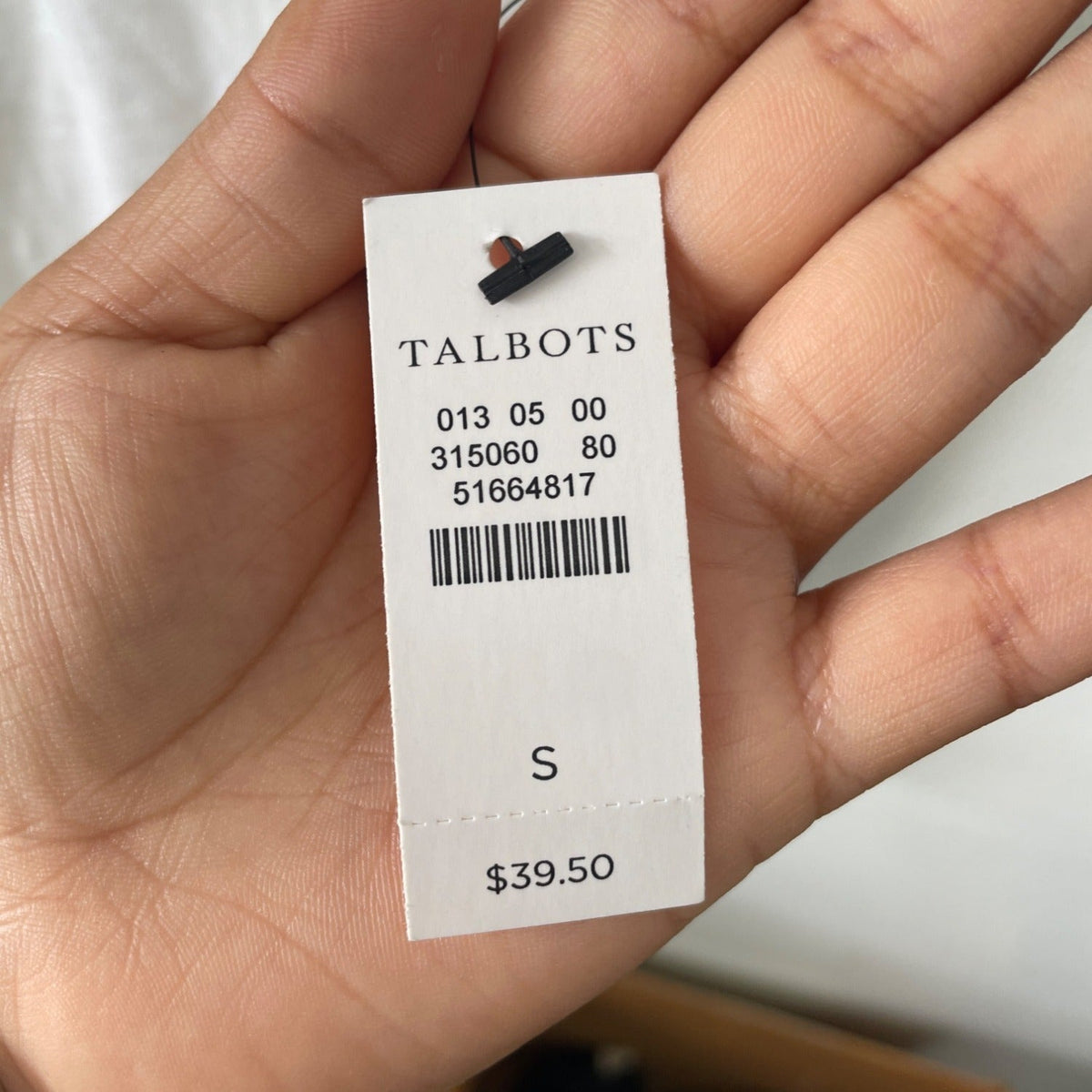 Talbots Womens White Embroidered Butterfly T-Shirt Size S NWT