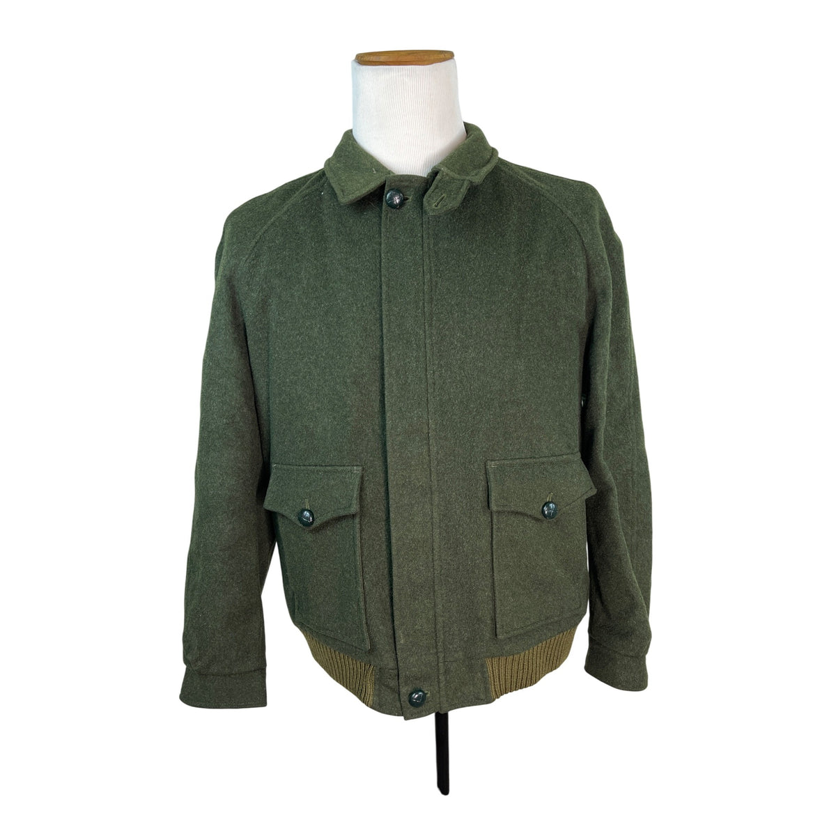 Orvis Mens Olive Green Jacket With Front Pockets Size 42