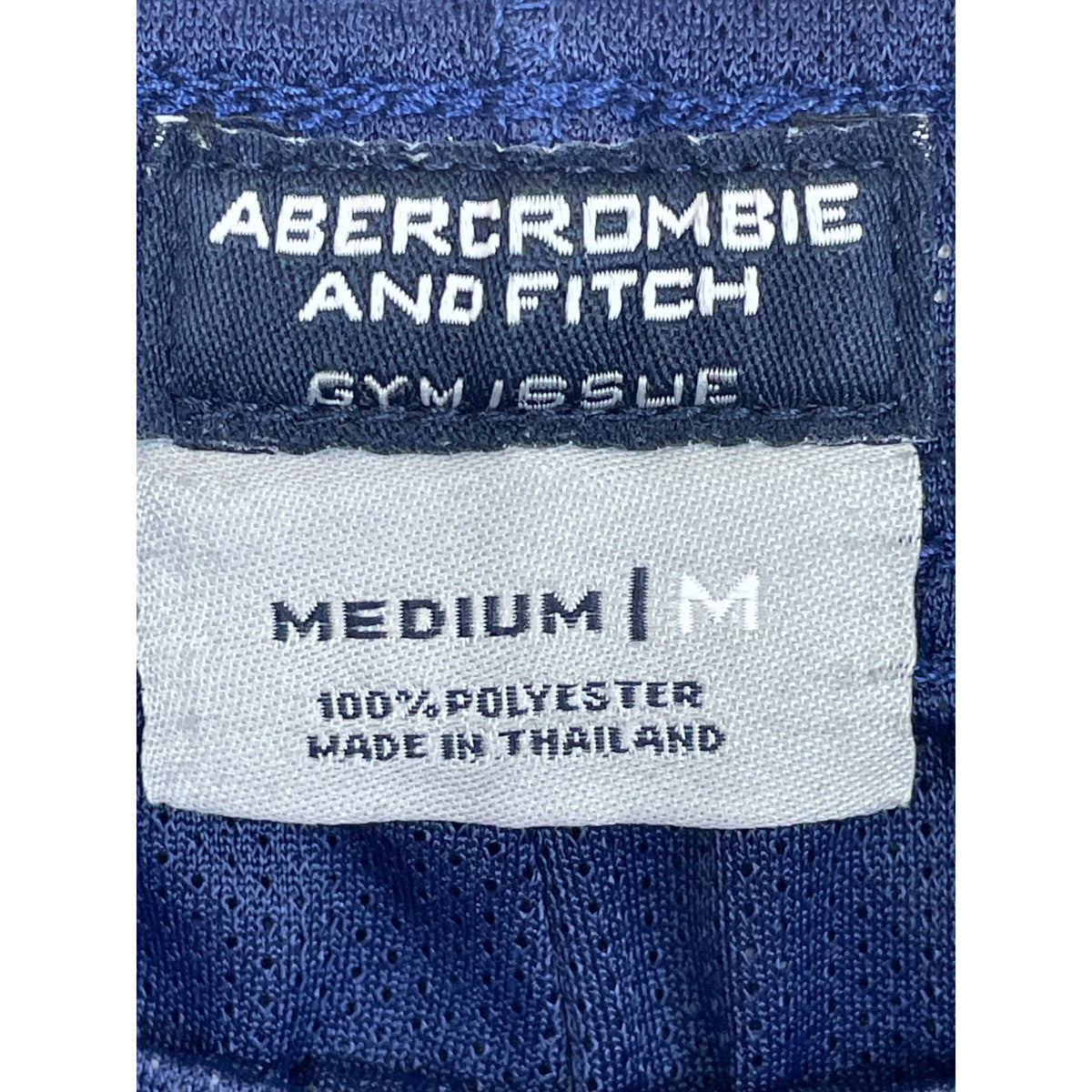 Abercrombie & Fitch Mens Gym Issue Shorts Medium Blue Polyester
