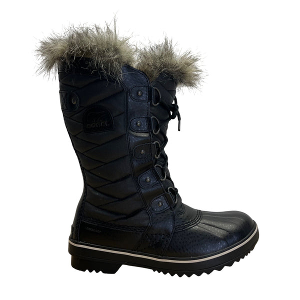 Sorel Tofino II WP Women’s Black Stone Insulated Waterproof Winter Boots Sz 8