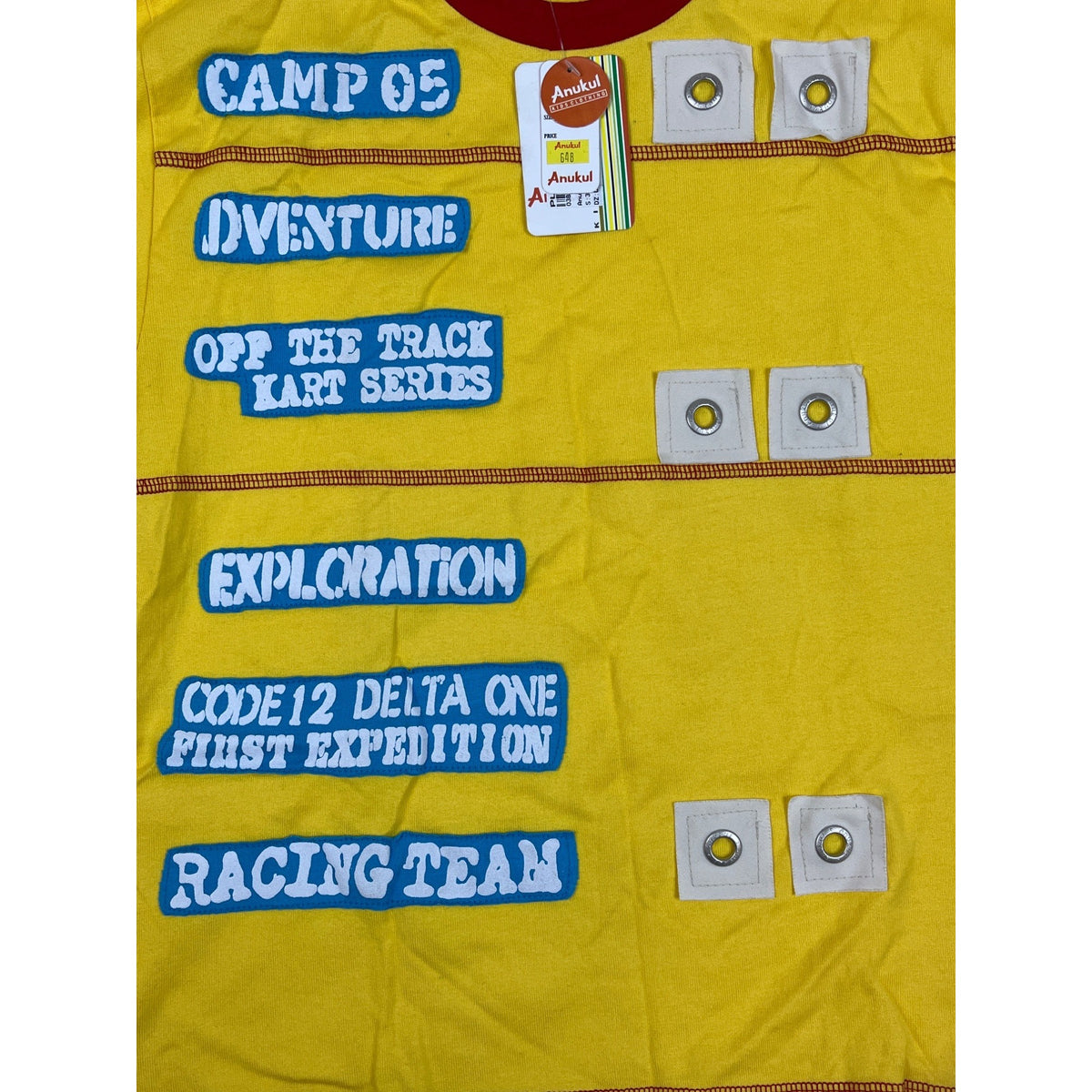 Anukul Youth Boy's Yellow Camp 05 Long Sleeve Shirt Sz 32Y