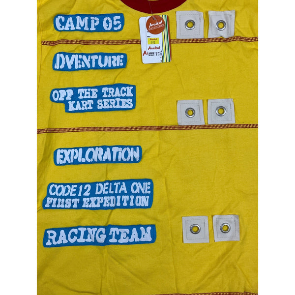 Anukul Youth Boy's Yellow Camp 05 Long Sleeve Shirt Sz 32Y