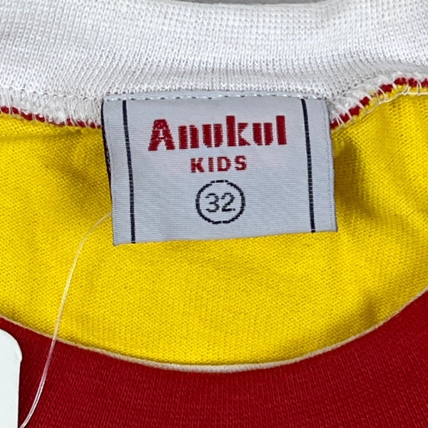 Anukul Youth Boy's Yellow Camp 05 Long Sleeve Shirt Sz 32Y