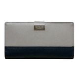 Kate Spade New York Leather Snap Closure ID Window & Zipper Pocket Wallet Sz M