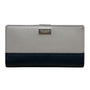 Kate Spade New York Leather Snap Closure ID Window & Zipper Pocket Wallet Sz M