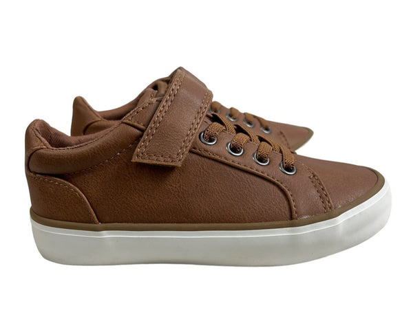 1901 Boys Lace Up Leather Look Sneakers Sz 10M - NWOB
