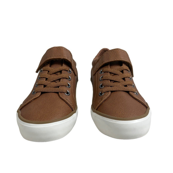 1901 Boys Lace Up Leather Look Sneakers Sz 10M - NWOB