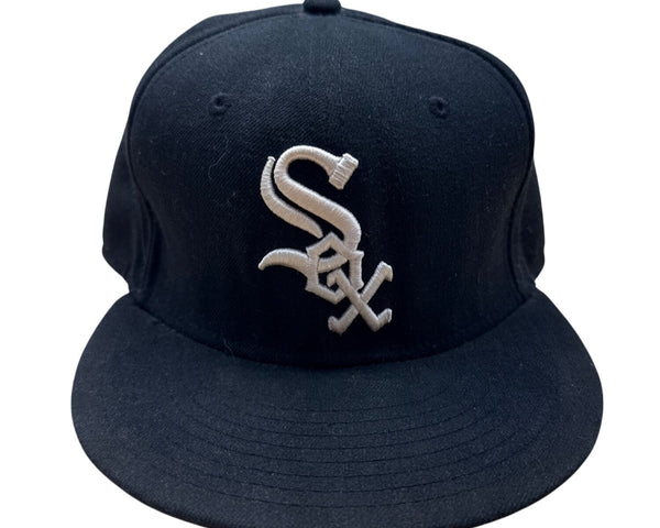 New Era 59Fifty Chicago White Sox Authentic Black Fitted Cap Size 7 3/8