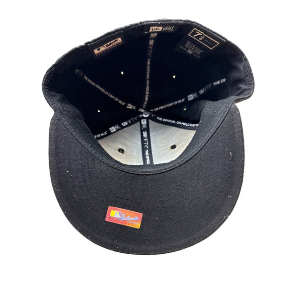 New Era 59Fifty Chicago White Sox Authentic Black Fitted Cap Size 7 3/8