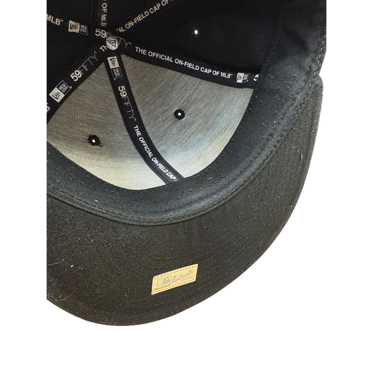 New Era 59Fifty Chicago White Sox Authentic Black Fitted Cap Size 7 3/8