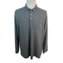 Vineyard Vines Mens Heather Gray Long Sleeve Polo Shirt Size 2XL