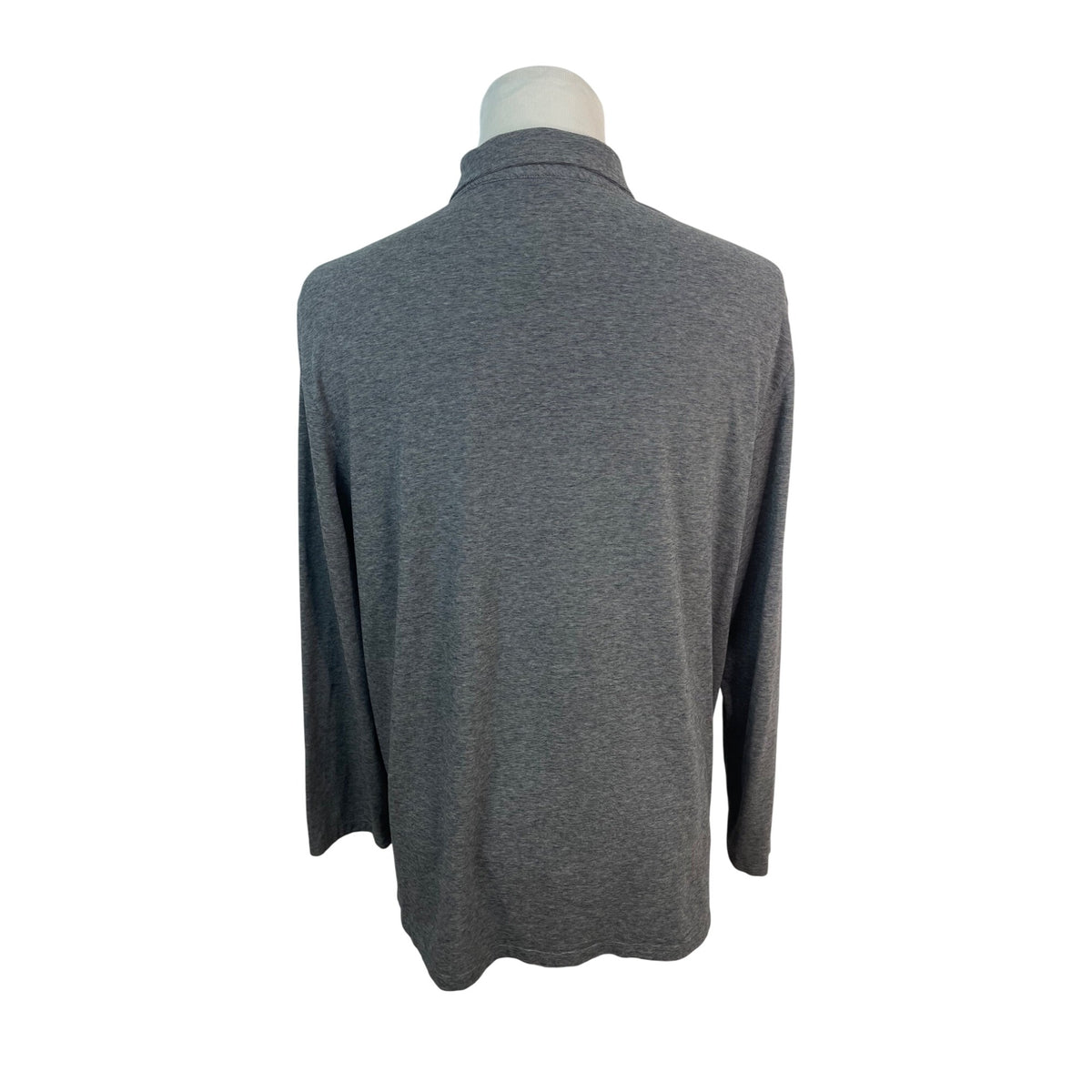 Vineyard Vines Mens Heather Gray Long Sleeve Polo Shirt Size 2XL