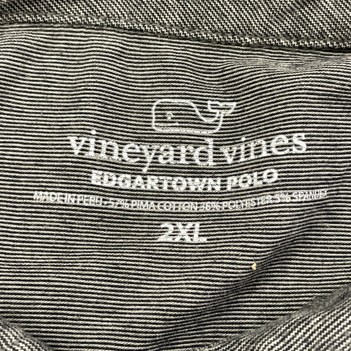 Vineyard Vines Mens Heather Gray Long Sleeve Polo Shirt Size 2XL