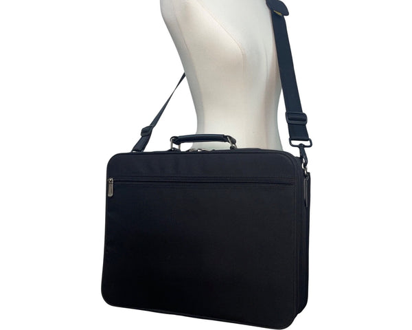 Targus Men’s Black Shoulder Strap & Handle Business Laptop Pocket Messenger Bag