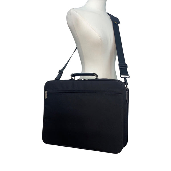 Targus Men’s Black Shoulder Strap & Handle Business Laptop Pocket Messenger Bag