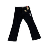 Levis Men’s 314 Shaping Straight Jeans Black High Rise Stretch Denim Size 34W/30L - New