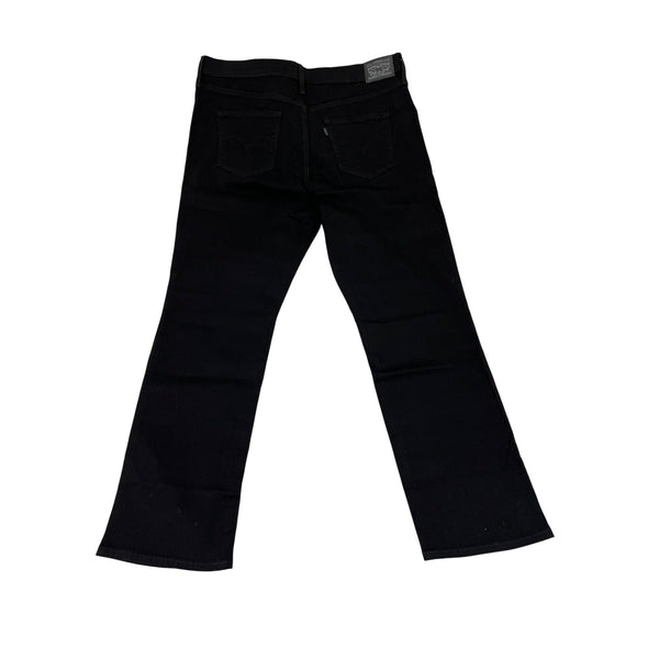 Levis Men’s 314 Shaping Straight Jeans Black High Rise Stretch Denim Size 34W/30L - New