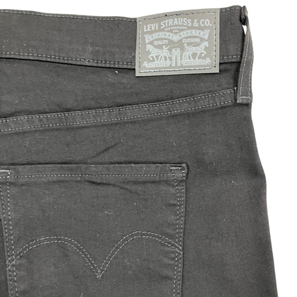 Levis Men’s 314 Shaping Straight Jeans Black High Rise Stretch Denim Size 34W/30L - New