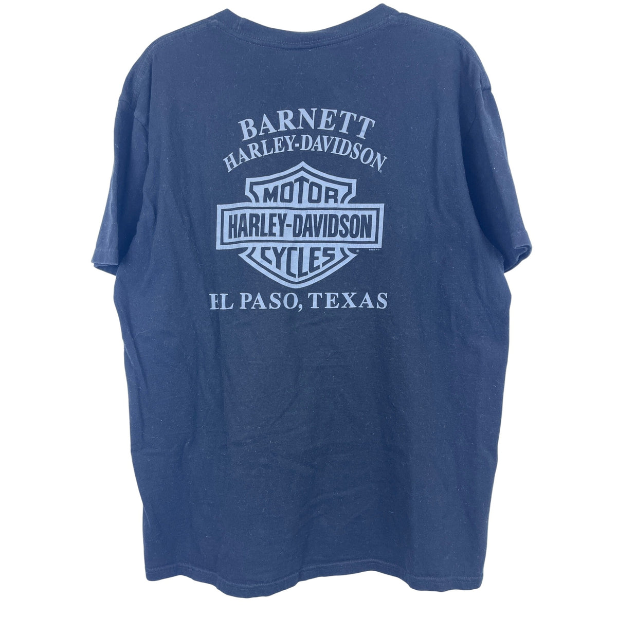Harley-Davidson Mens Black Cotton Camouflage Pocket T-Shirt Barnett El Paso Texas L