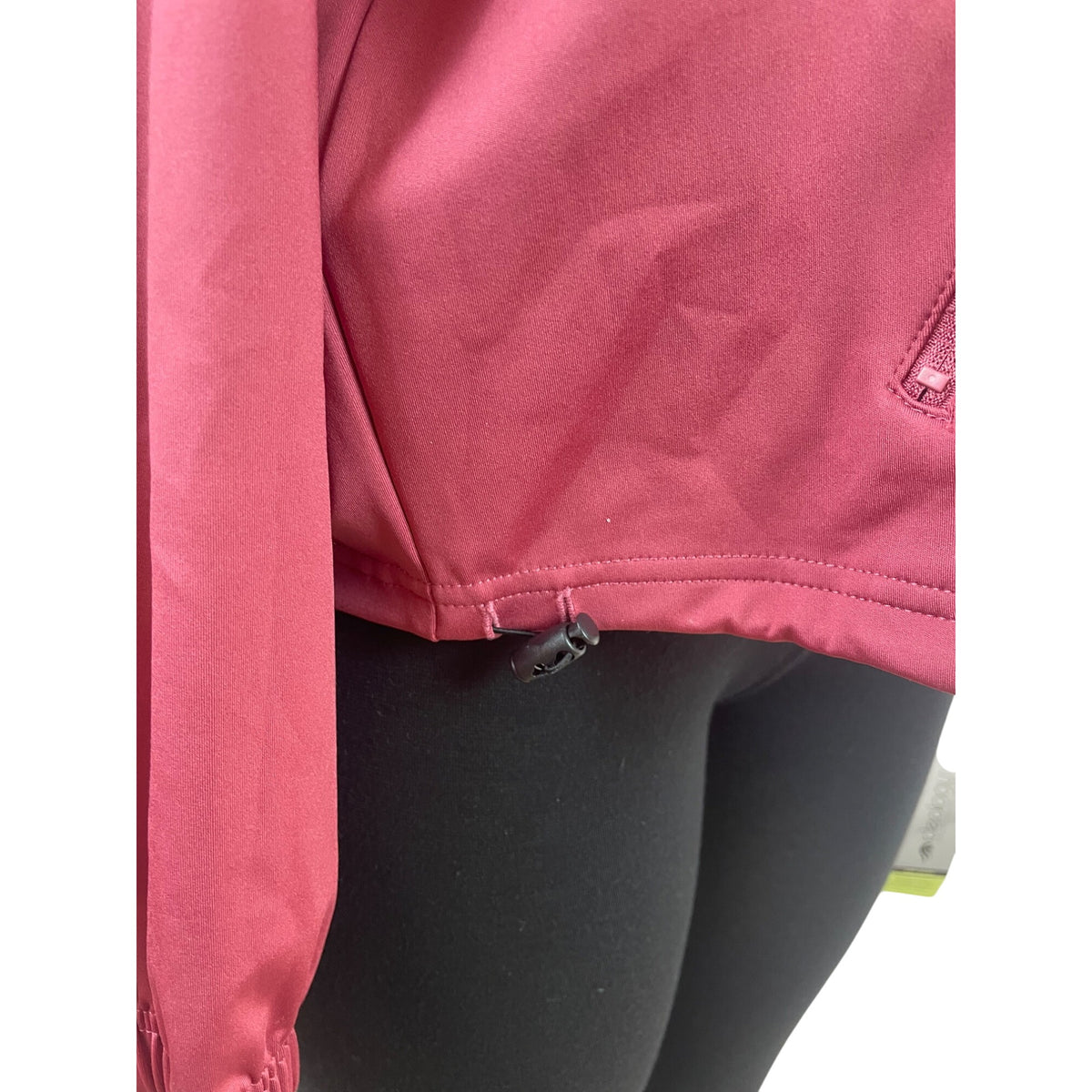Ideology Womens Rose Pink Quarter-Zip Hooded Pullover Sz L - New
