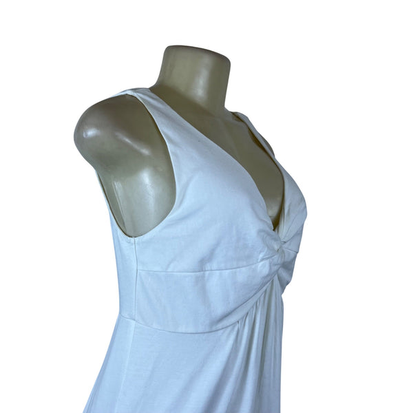Ann Taylor LOFT Women's White Sleeveless Knot Front Dress Size S - New
