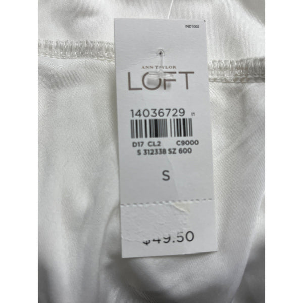 Ann Taylor LOFT Women's White Sleeveless Knot Front Dress Size S - New