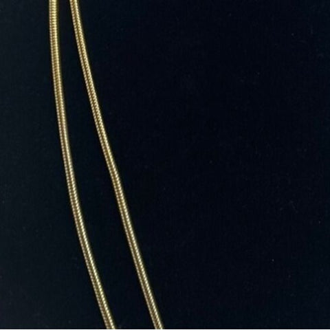 Vintage Women's Gold Tone Rope Chain Long Necklace - 54in
