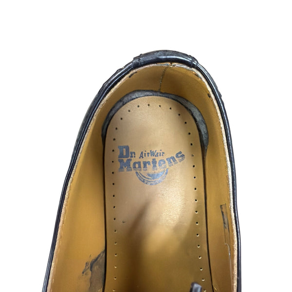 Dr. Martens Mens Black Leather AirWair Oxford Shoes Lace-Up Casual Size