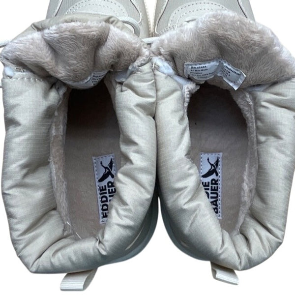Eddie Bauer Womens Tan Faux Fur-Lined Balasana Winter Boots Size 8 - New