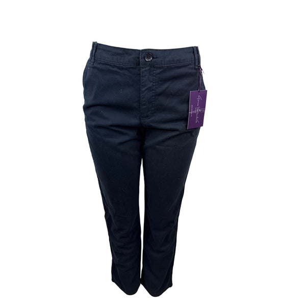 Gloria Vanderbilt Womens Black Tapered Leg Pants Size 8 - New