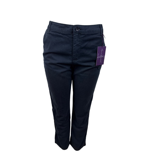 Gloria Vanderbilt Womens Black Tapered Leg Pants Size 8 - New