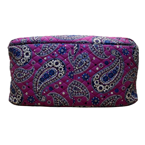 Vera Bradley Women’s Pink Quilted Paisley Print Shoulder & Handheld Duffle Bag